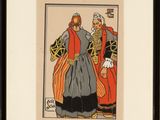 an image of a picture of two people dressed in traditional clothing