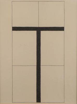 an image of a drawing of a cross on a piece of paper