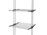 three tier clothes drying rack with wheels