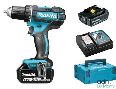 Perceuse sans fil Makitka 18 V avec 2 batteries et un chargeur