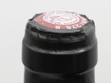 a close up of a bottle of wine with a label on it