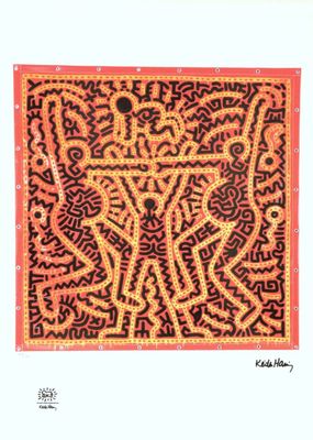 Keith HARING (1958-1990), d'après. Femmes stylisées.