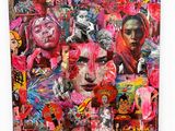 an image of a painting with many different images on it