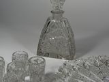 a lot of glass items that are on a table
