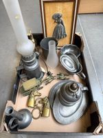 Lampes et bibelots étain
