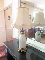 Lot de deux lampes à pétrole montées en lampe : (photo 2)