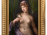 an image of a painting of a woman with a snake in her hand