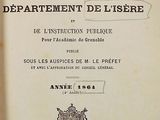 an old book with a black and white cover
