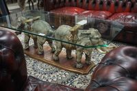 Grande table basse en bois polychrome - vintage - années 70 … (photo 6)