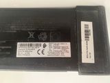 a black battery that has a barcode on it