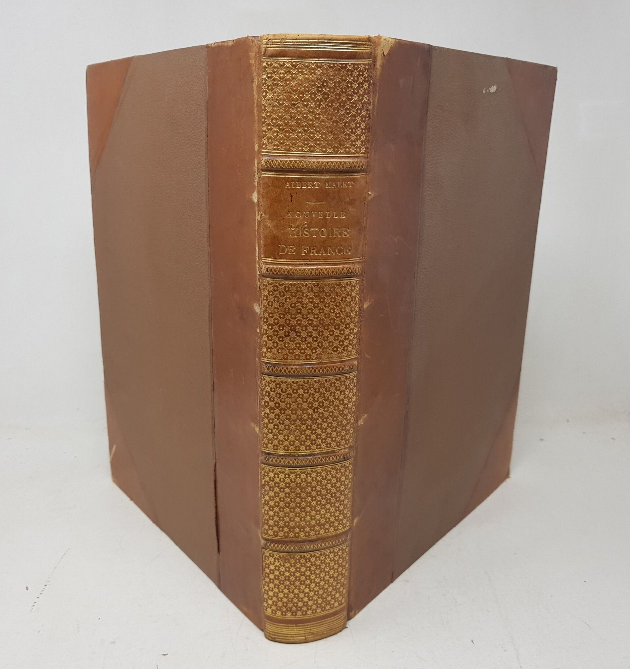 Albert MALET - Nouvelle histoire de France - Paris, Hachette, 1922 - 1 vol. in-4, demi reliure à coins, dos à nerfs e...