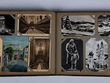 an open book with a bunch of pictures inside of it
