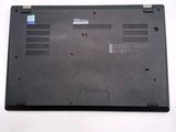 a close up of a laptop on a white surface