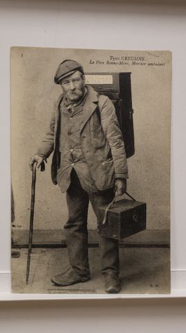 Type creusois : Le Père Bonne-Mère, Mercier ambulant. T.B.E.