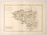 une vieille carte des îles britanniques datant du milieu du XIXe siècle