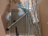 a box with a bunch of sticks in it
