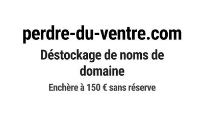 Nom de domaine perdre-du-ventre.