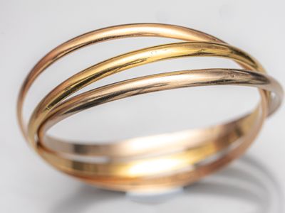 CARTIER, Bracelet Trinity en or trois tons 750°/°° (18K), si… - Photo 1