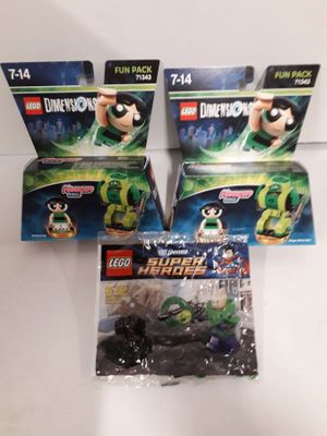 2 lego dimensions power puff et 1 lego dc comics