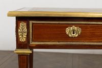 Bureau plat en placage de palissandre et acajou. (photo 6)