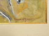 a painting of a horse that is on the wall