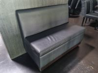 12 banquettes en simili noir à 2 places (l. (photo 2)