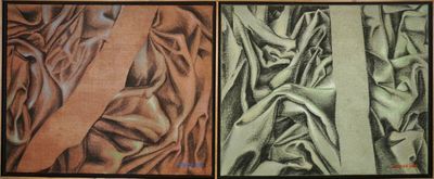 Jacques JOOS (1945-2021), "Diptyque fragments n°1 et n°2", 1…