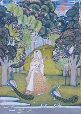 Illustration d'un Ragamala, Kakhuba Ragini, Inde du Nord, Ra… - Photo 1