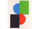 an image of a painting with different colors on a white background