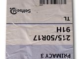 a close up of a piece of paper with a sticker on it