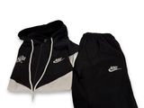 nike black and white tracksuits with hoodie and pants