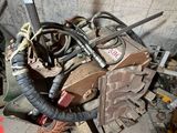 a pile of junk in the middle of a room
