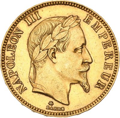 gros plan d'une pièce d'or sur laquelle figure le visage d'un homme