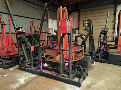 a large machine that is sitting in a warehouse