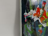a picture of a painting on the wall of a room