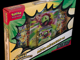 une boîte de cartes Pokémon qui se trouvent dans la boîte