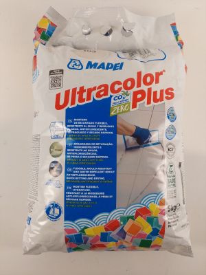 un gros plan sur un sac de coulis pour carrelage « Ultracolor Plus »