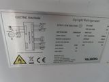 a picture of an electrical diagram on the side of a refrigerator