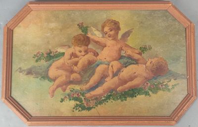une photo d'un tableau représentant un groupe de chérensils