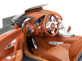 the interior of a sports car with leather seats and a steering wheel