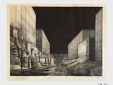 une image d'un dessin en noir et blanc d'un bâtiment
