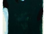 an image of a painting with black and white paint on it