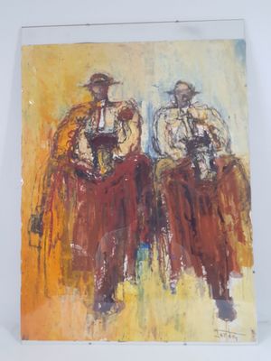 Jacques GORDE (1943-2009) - Picador - Technique mixte signée…