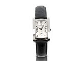 une image représentant une montre en noir et blanc sur fond blanc