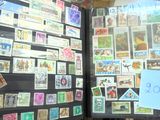 une exposition de timbres et des timbres exposés dans une vitrine