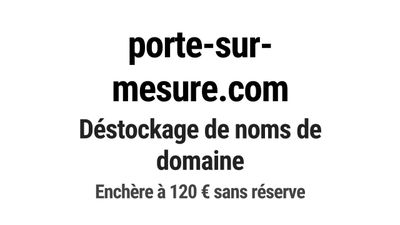 Nom de domaine porte-sur-mesure.