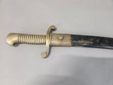 a close up of a knife on a table
