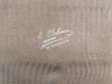 a close up of a towel with a logo on it