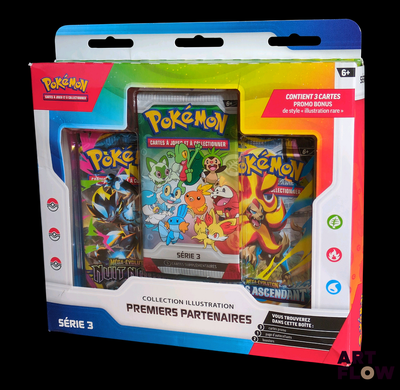 a box of pokemon trading cards in it ' s packaging