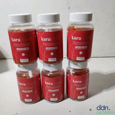 four bottles of karra are sitting on a table next to each other